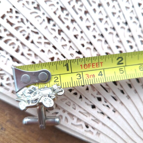 Men's Vintage Cuff Links Old Car Fan's - Picture 6 of 7